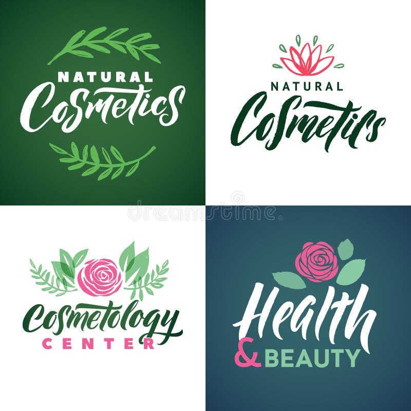 Naturkosmetik-Vektor-Logo Gesundheit, Schönheit und Cosmetogy-Mitte Lässt Abbildung Marken-Beschriftung stock abbildung Naturkosmetik-Vektor-Logo Gesundheit, Schönheit und Cosmetogy-Mitte Lässt Abbildung Marken-Beschriftung stock abbildung