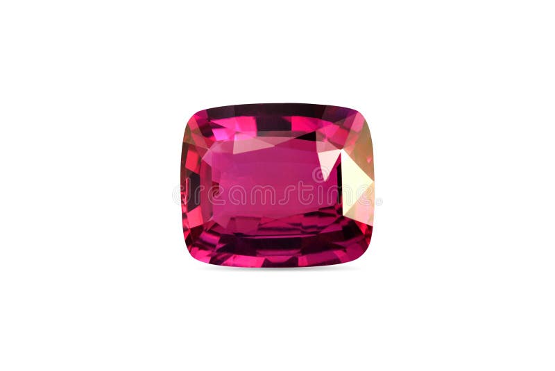 Naturlig rubingemstone royaltyfri foto