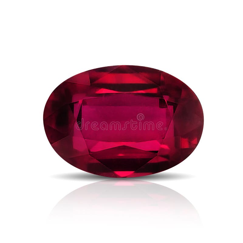 Naturlig ruby-gemstone royaltyfria bilder