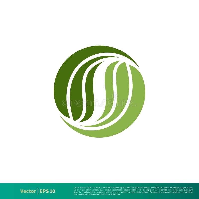 Natuurlijk Groen Blad Overladen Pictogram Vectorlogo template illustration design Vectoreps 10 stock illustratie Natuurlijk Groen Blad Overladen Pictogram Vectorlogo template illustration design Vectoreps 10 stock illustratie