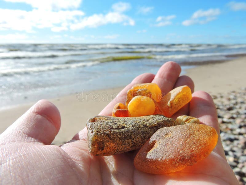 Natuurlijke amber op Oostzeekust, Litouwen