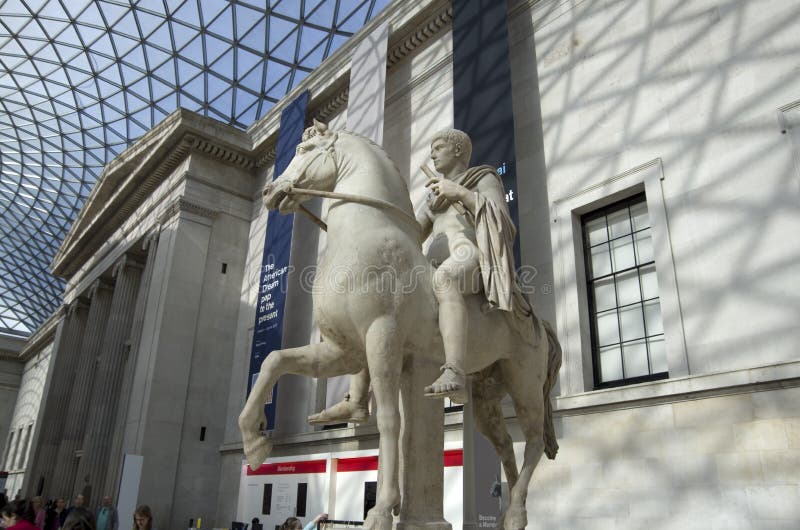 British Museum has a nice lobby with natural lighting from the roof. British Museum has a nice lobby with natural lighting from the roof.