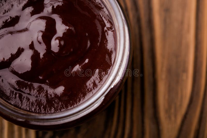 Natürliche diy selbst gemachte Schokoladenmarmelade stockfotografie Natürliche diy selbst gemachte Schokoladenmarmelade stockfotografie