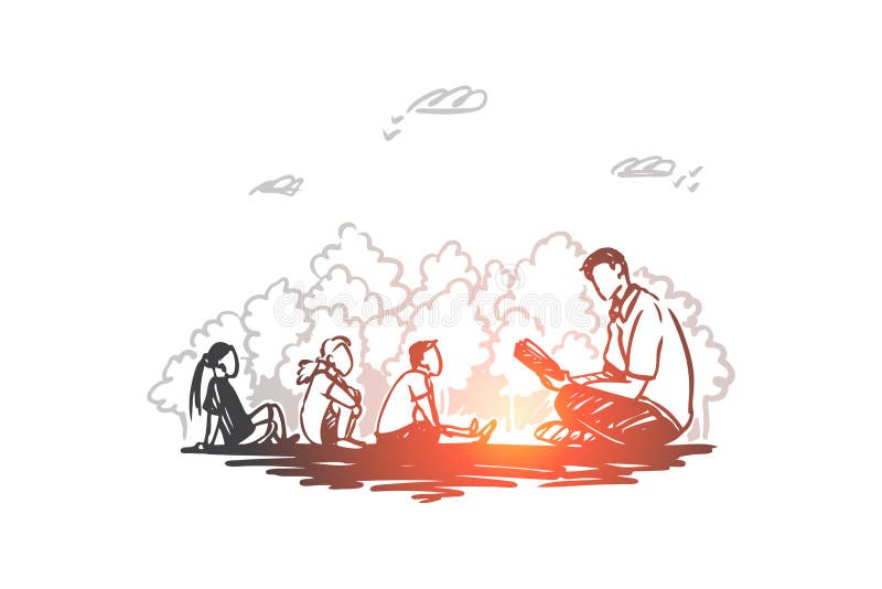 Nauczyciel, edukacja, wiedza, lekcja, natury pojęcie Ręka rysujący odosobniony wektor ilustracja wektor Nauczyciel, edukacja, wiedza, lekcja, natury pojęcie Ręka rysujący odosobniony wektor ilustracja wektor