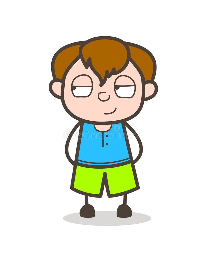 Naughty Boy Smiling Face - Cute Cartoon Boy Illustration Stock Illustration  - Illustration of smart, clip: 102506681