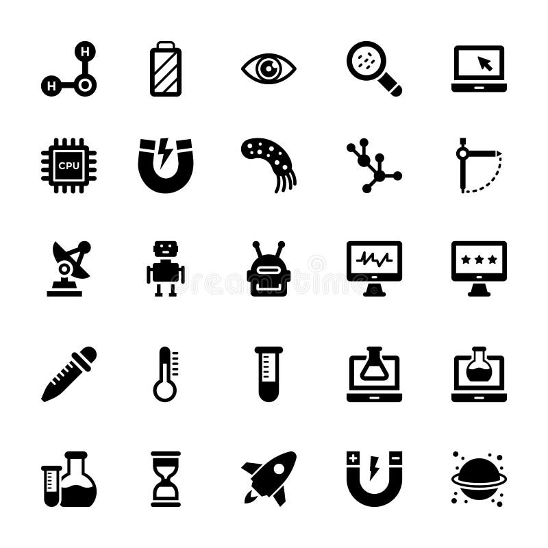 Decorate your science projects, articles, publications, presentations, books, blog or web with this Science and Technology Glyph Vector Icons set. Decorate your science projects, articles, publications, presentations, books, blog or web with this Science and Technology Glyph Vector Icons set.