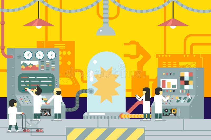 Naukowy laboratorium eksperymentów doświadczenie ilustracji Naukowy laboratorium eksperymentów doświadczenie ilustracji