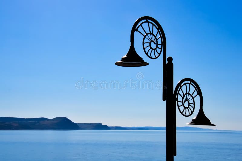 Nautilus Lamps Against The Jurassic Coastline