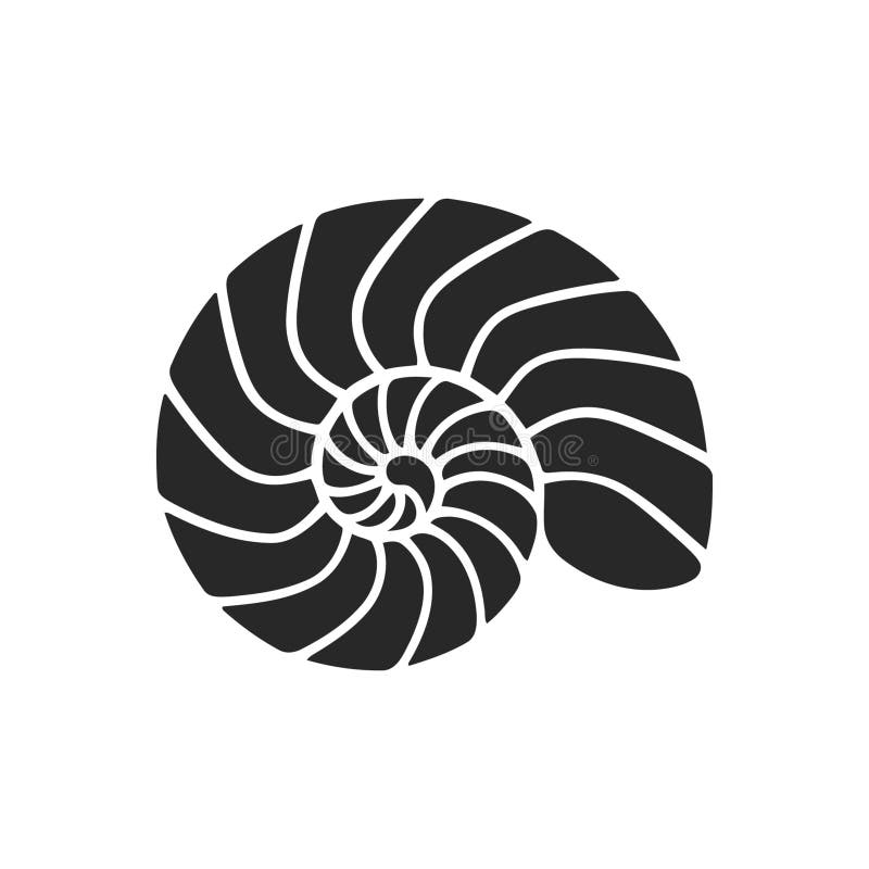 Nautilus Shell Icon stock illustration