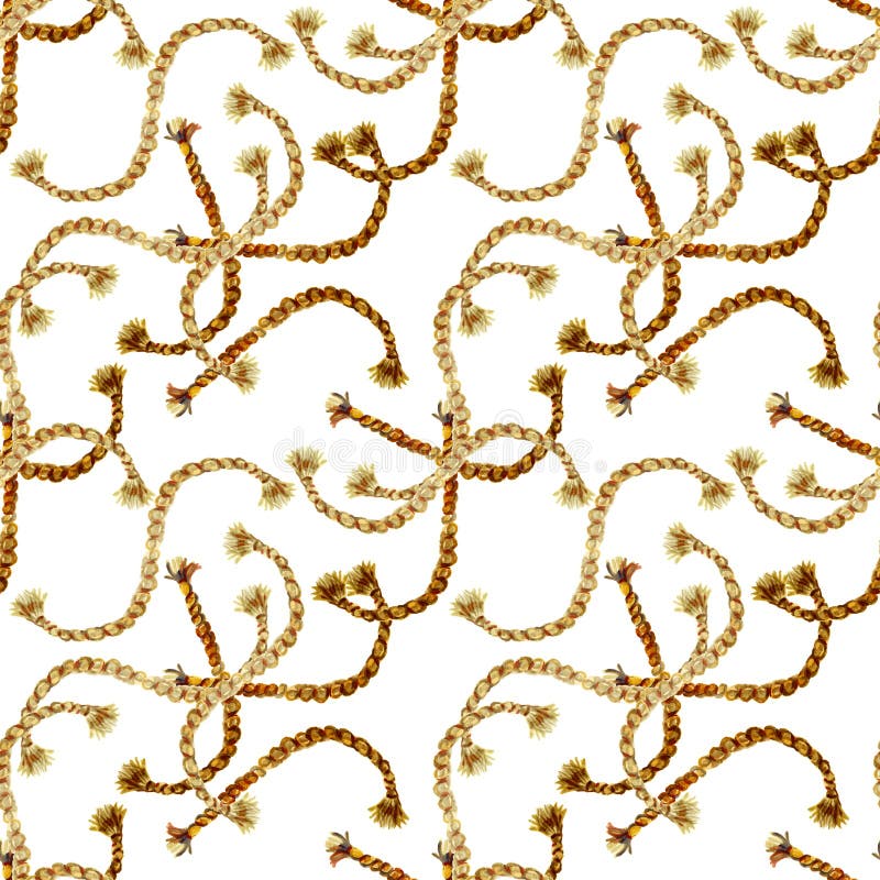 Nautisk illustration f?r s?ml?st modellhav Textur f?r mode f?r vattenf?rghand utdragen med rep p? vit bakgrund royaltyfri illustrationer Nautisk illustration f?r s?ml?st modellhav Textur f?r mode f?r vattenf?rghand utdragen med rep p? vit bakgrund royaltyfri illustrationer