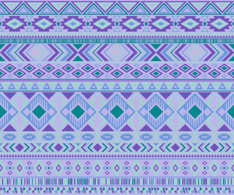 Abstract Native American Tribal Motifs Textile Print Ethnic Traditional ...