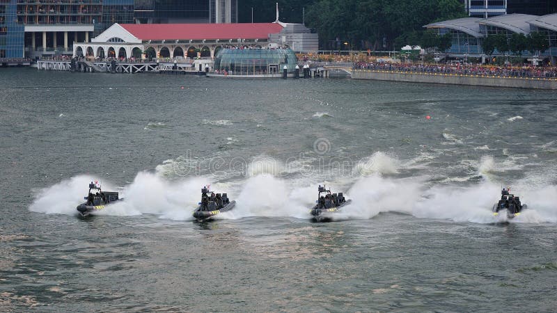 Naval display during NDP 2012