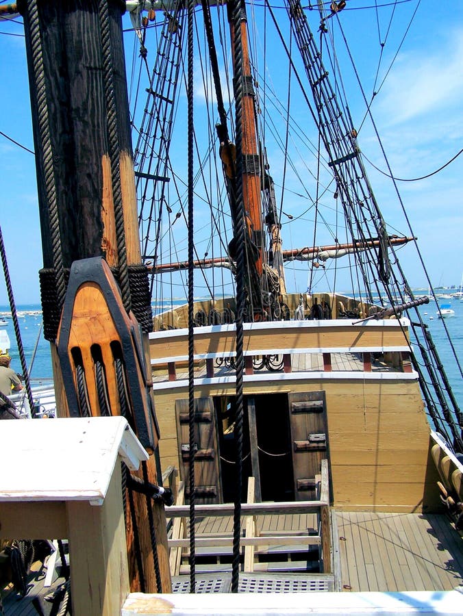 The Mayflower II in Plymouth. The Mayflower II in Plymouth.