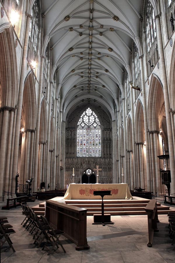 Nave della cattedrale di York immagini stock Nave della cattedrale di York immagini stock