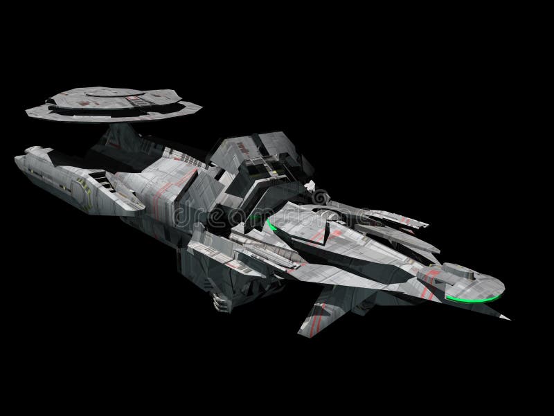 Nave spaziale royalty illustrazione gratis Nave spaziale royalty illustrazione gratis