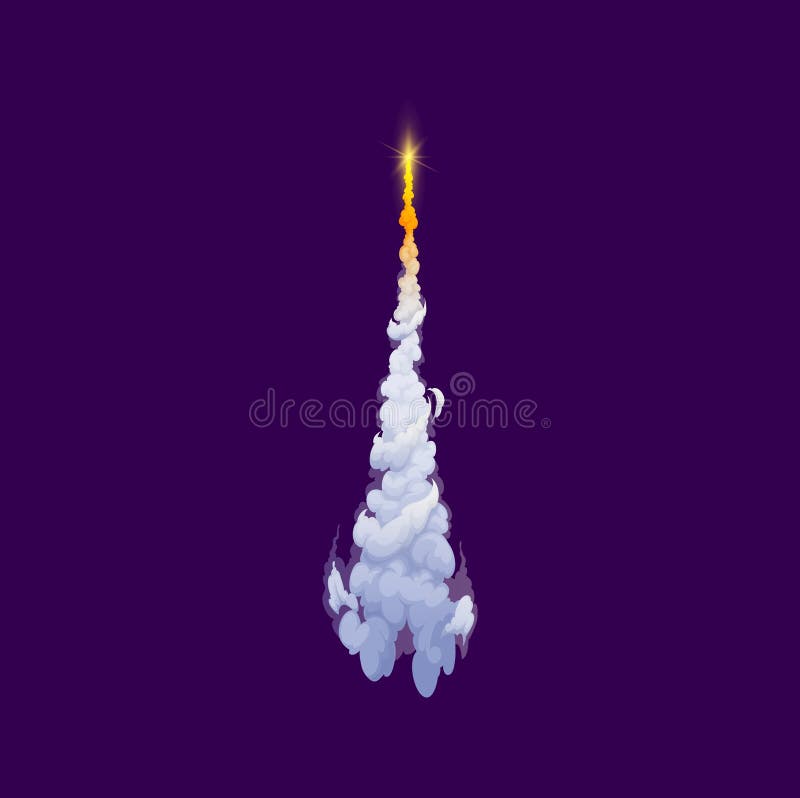 Navicella spaziale fumogena royalty illustrazione gratis