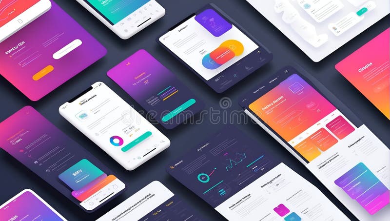 VectorVista: Navigating the Future of UI UX. AI Generate Stock 