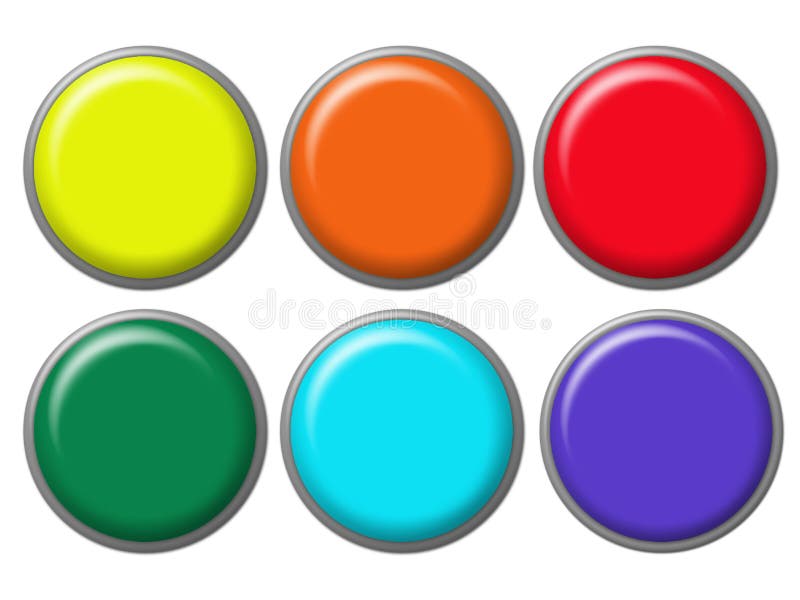 Navigation buttons vector illustration