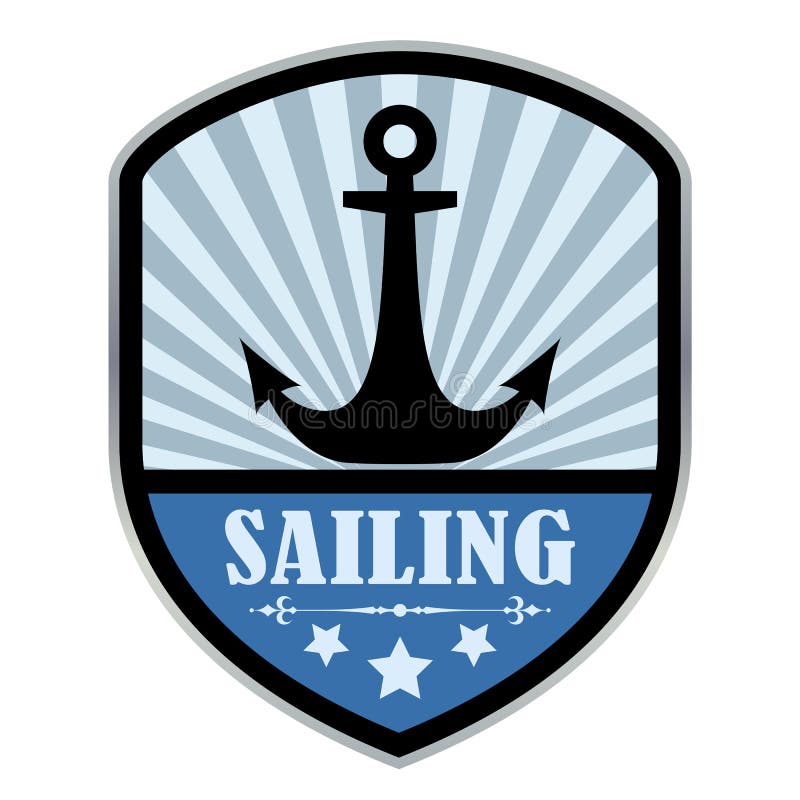 Navigazione dell'emblema dell'ancora royalty illustrazione gratis