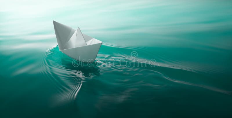 Navigação de papel do barco