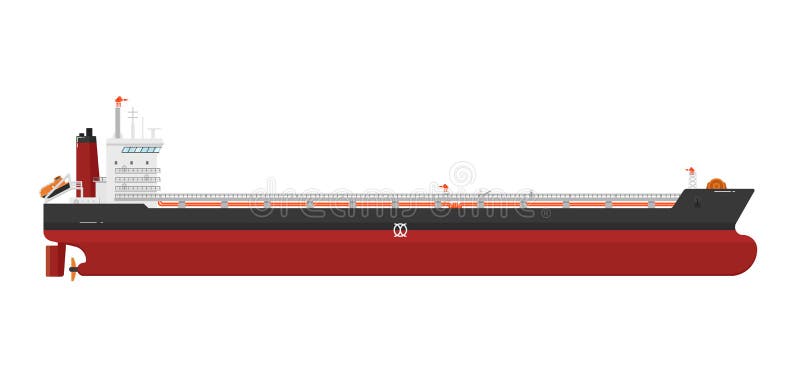 Navio de carga no fundo branco ilustração do vetor Navio de carga no fundo branco ilustração do vetor