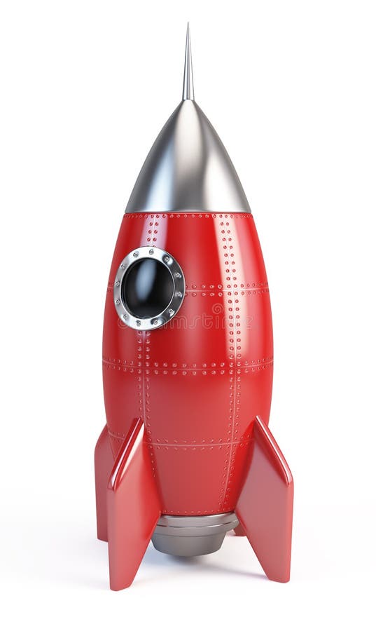 Rocket space ship on white. Rocket space ship on white