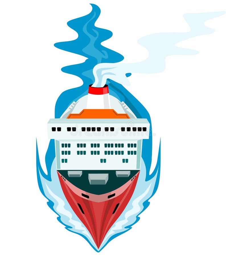 Navio de passageiro ilustração royalty free Navio de passageiro ilustração royalty free