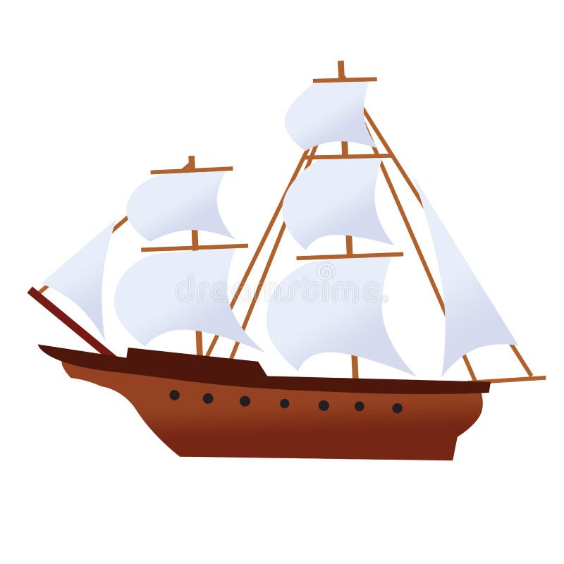 Navio do fantasma da embarcação do corsair do navio de pirata ilustração royalty free Navio do fantasma da embarcação do corsair do navio de pirata ilustração royalty free