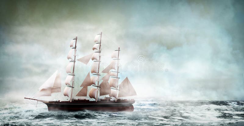 Navio velho ilustração royalty free Navio velho ilustração royalty free