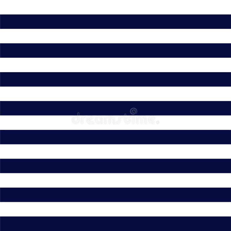 Navy Blue and White Stripes Seamless Pattern stock illustration