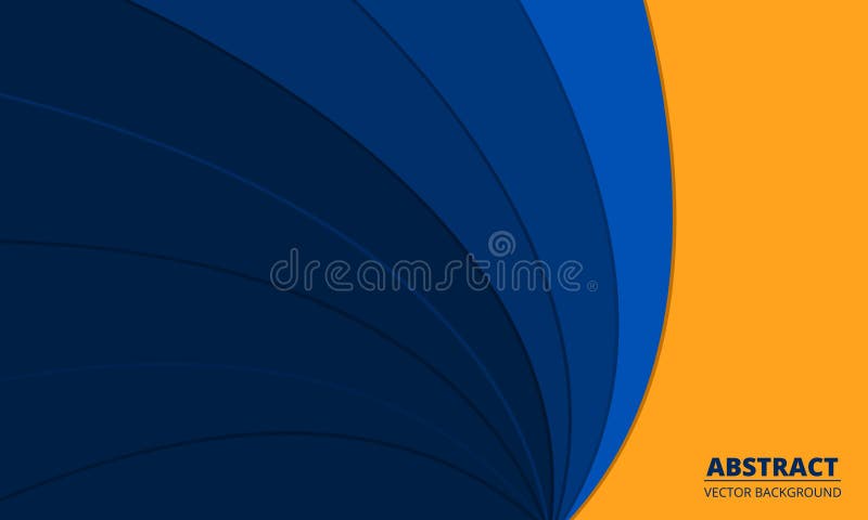 Abstract Vector Blue Background With Yellow Lines Free Stock