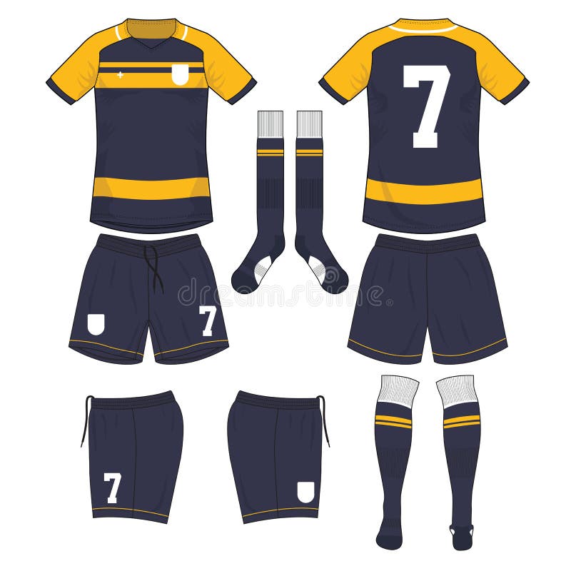 navy blue and yellow jersey