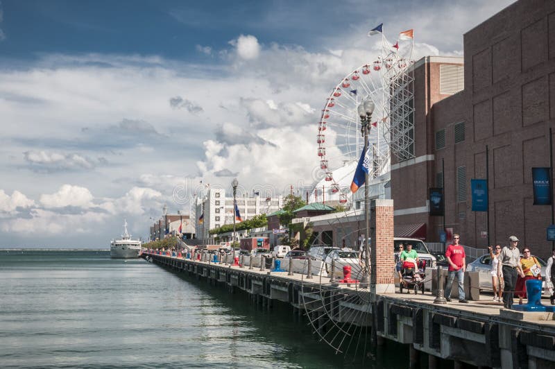 Navy pier chicago obrazy stock