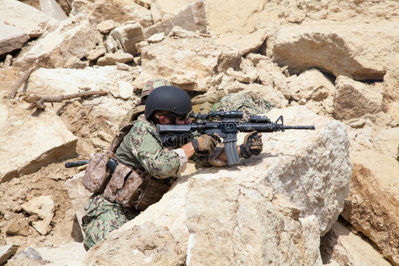 Navy SEAL Team stock photo. Image of weapons, commando - 65319018