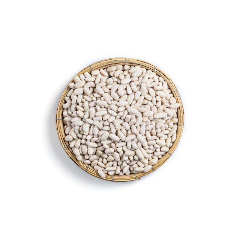Navy White Kidney Beans (Navy Beans), Cannellini Beans Stock Photo