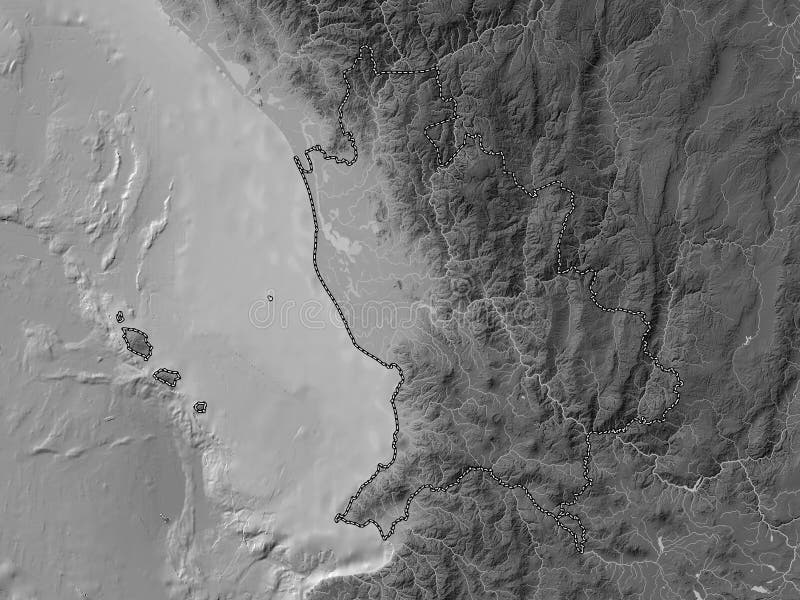 Nayarit, Mexico. Grayscale. No Legend Stock Illustration Illustration