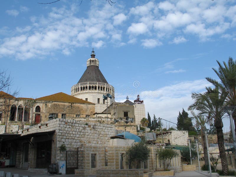 The Church of the Annunciation, sometimes also referred to as the Basilica of the Annunciation is a church in Nazareth, in modern-day northern Israel; it was established in the place where, according to Roman Catholic tradition, the Annunciation took place.