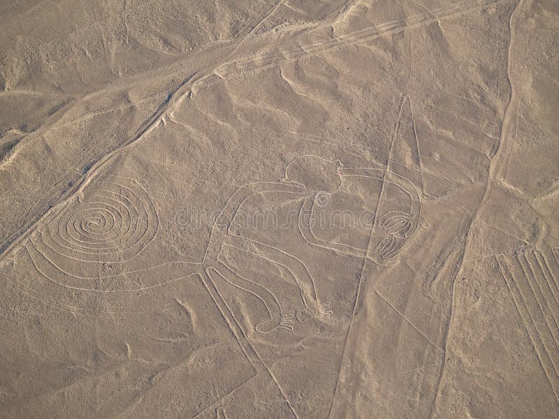 Nazca Lines in the Peruvian Desert. Nazca Lines in the Peruvian Desert