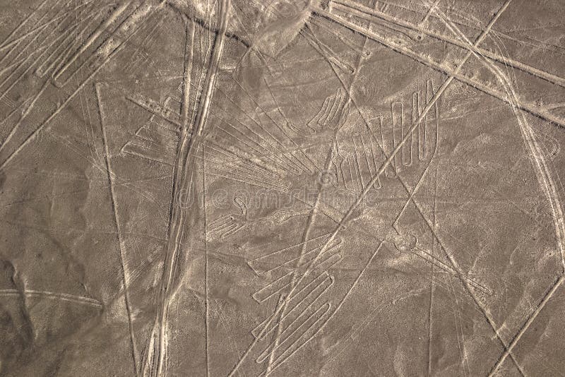Nazca lines in Peruvian desert