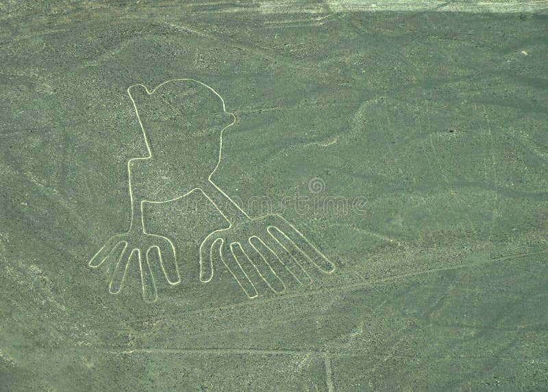 Nazca linie: Ręki zdjęcie stock