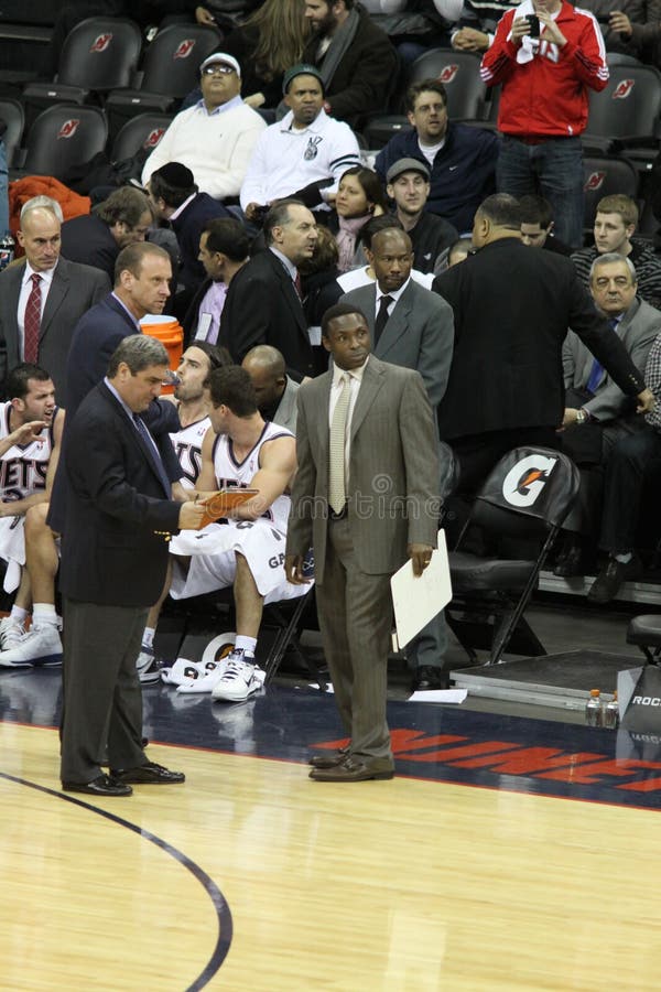 NBA Avery Johnson Nets Coach Editorial Stock Image Image of regular