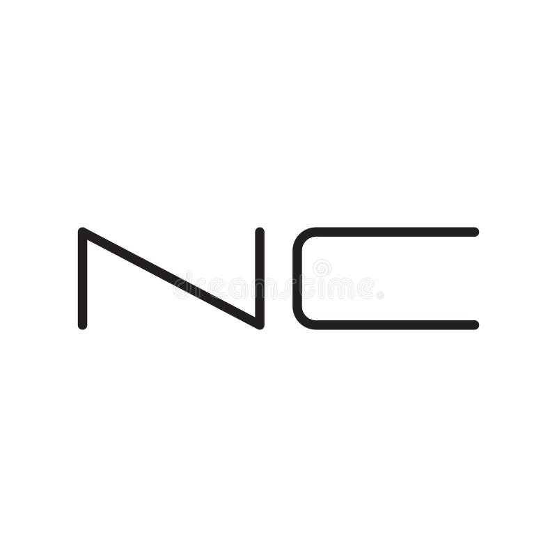 Nc Initial Letter Vector Logo Icon Stock Vector - Illustration of ...
