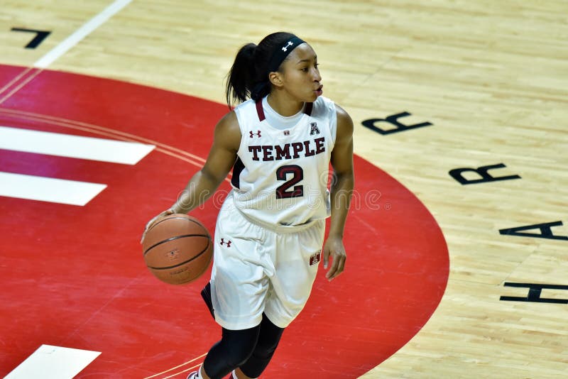 Temple Owls guard FEYONDA FITZGERALD (2) brings the ball up the court during the NCAA women's basketball game played at the Liacouras Center in Philadelphia. Temple Owls guard FEYONDA FITZGERALD (2) brings the ball up the court during the NCAA women's basketball game played at the Liacouras Center in Philadelphia.