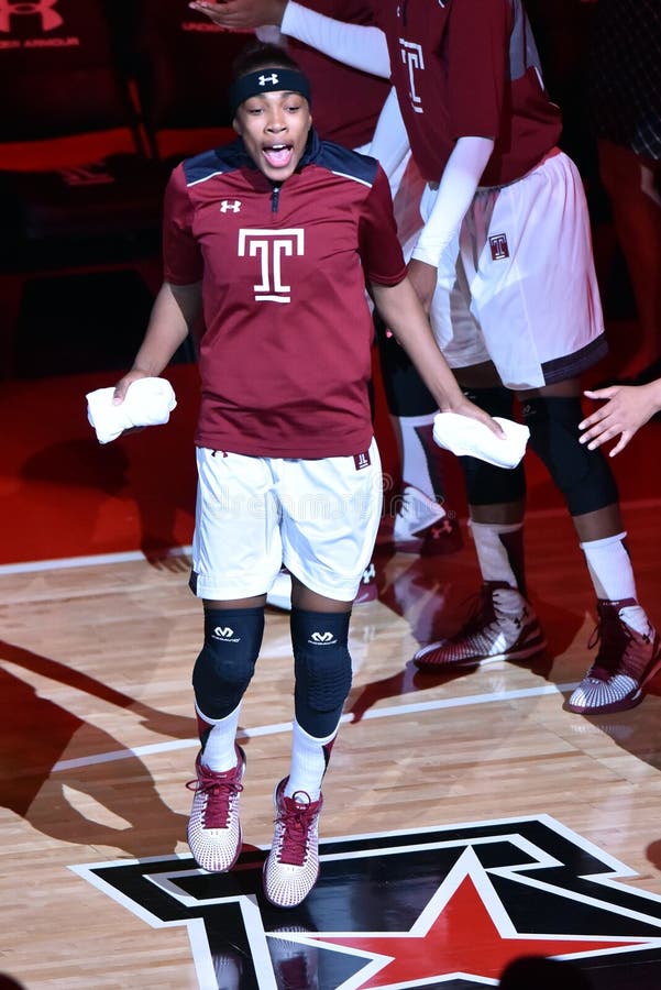 PHILADELPHIA - DECEMBER 19: A Temple ladies basketball player is introduced prior to the women's basketball game December 19, 2015 in Philadelphia. PHILADELPHIA - DECEMBER 19: A Temple ladies basketball player is introduced prior to the women's basketball game December 19, 2015 in Philadelphia.