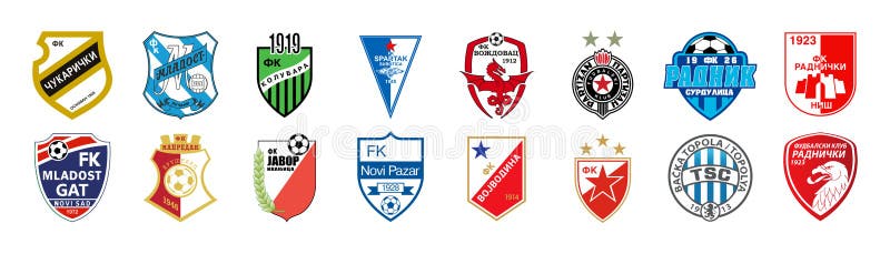 Logotipo de FK Vojvodina fotografía editorial. Ilustración de