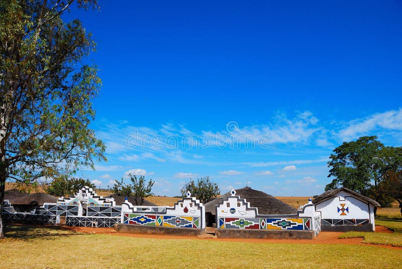 Ndebele Village (South Africa) stock photos Ndebele Village (South Africa) stock photos