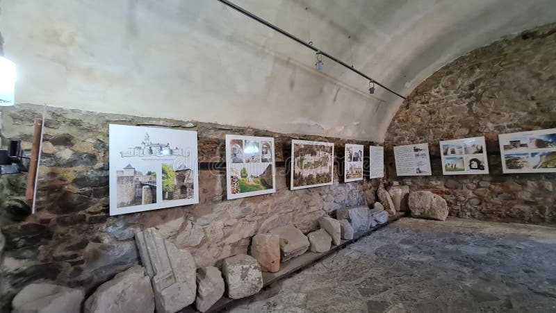 Neamt Citadel Ruins and Museum.Romania Editorial Stock Photo