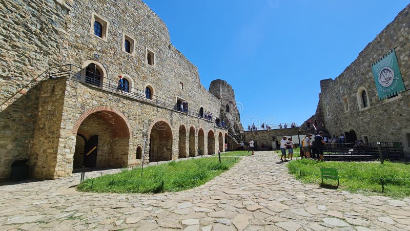 Neamt Citadel Ruins and Museum.Romania Editorial Photo - Image of