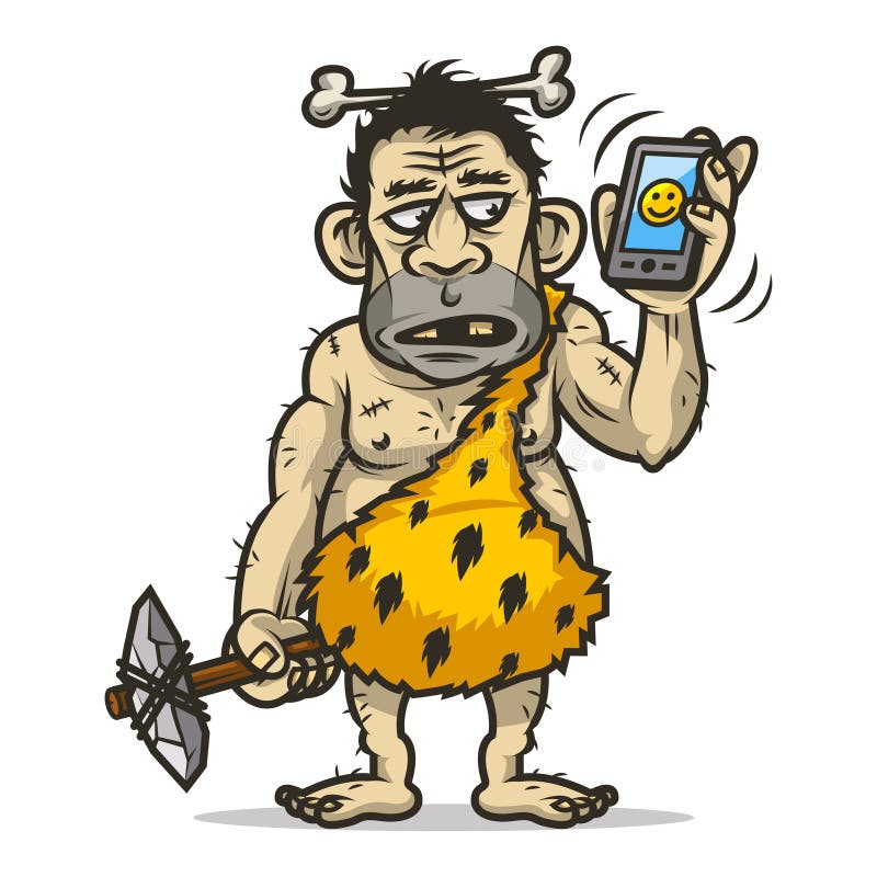 Neanderthalmannen rymmer mobiltelefonen