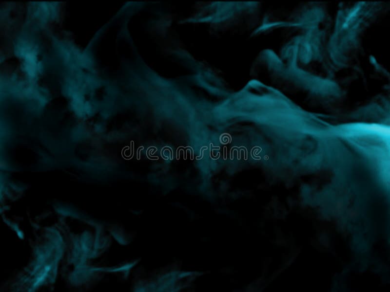 Nebbia blu o fumare effetto speciale isolato Fondo di opacità, della foschia o dello smog fotografie stock